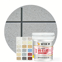 Sistema de Pintura para Piedra, Kit de Revestimiento Acrílico para Exteriores, Imprimación, Capa Texturizada, Capa Final, Revestimiento Líquido Impermeable, Revestimiento Completo para Fachadas