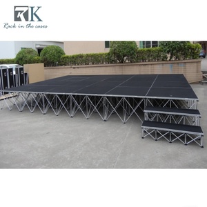 เวทีอลูมิเนียมทันสมัยแบบโมดูลาร์ประกอบรวดเร็วพร้อมบันไดสำหรับงานแต่งงาน - Product Image 3