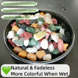 Galets <span class=keywords><strong>de</strong></span> pierre naturelle polie multicolores, <span class=keywords><strong>gravier</strong></span> décoratif pour jardin, pavage, aquarium, parc, aménagement paysager, sol, mur, décoration - Product Image 1