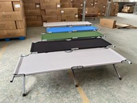 Lit pliant de grande taille avec installation et démontage faciles, supporte les adultes, idéal pour le camping, la détente, le sommeil en position surélevée, les invités