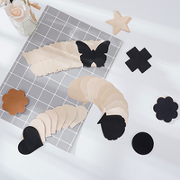 Autocollants de poitrine jetables sexy beige nude brun noir, cache-tétons invisibles