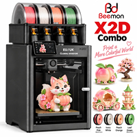 Boîtier d'imprimante 3D X2D Combo, double extrudeur, automatique, connexion USB, nivellement automatique FDM