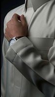 Tissu Jacquard Dobby Thobe en Polyester de Bonne Qualité, Design Chinois, pour Vêtements Masculins du Moyen-Orient