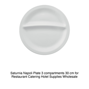 Assiette Napoli 3 compartiments Ø 30 cm Saturnia - Product Image 2