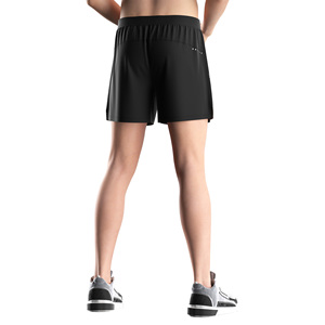 Shorts de course en plein air, vêtements de sport décontractés avec logo réfléchissant haute visibilité et poche zippée pour le jogging, l'entraînement et les sports - Product Image 5