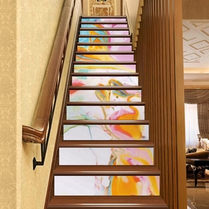 Autocollants personnalisés en PVC pour marches d'<span class=keywords><strong>escalier</strong></span>, autocollants adhésifs, imperméables, résistants aux déchirures, écologiques, décoration de la maison, vinyle décoratif - Product Image 3