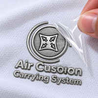 Étiquettes thermocollantes personnalisées en TPU 3D avec logo, badges métalliques en relief, patchs thermocollants pour vêtements, tenues de sport