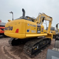 Excavadora Usada Komatsu PC200 de 20T con Ahorro de Combustible, Excavadora Hidráulica de Alta Eficiencia