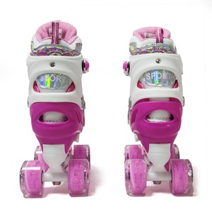 Tùy chỉnh Nàng Tiên Cá patines de 4 ruedas ajustables nhấp nháy Con lăn Skate Giày Les patins roulettes đổ Les enfants cho cô gái - Product Image 6