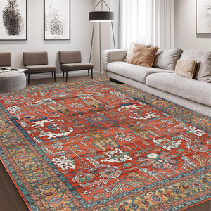 Tappeto Lavabile Pieghevole Lavabile in Lavatrice Tappeto per Soggiorno in Stile Americano Astratto - Product Image 2