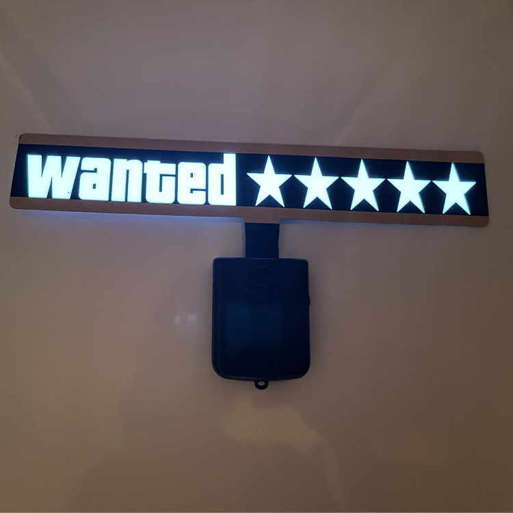 Wanted led panel グランドセフトオート　GTA風　LED GTA LED Panel unboxing and install! | Wanted LED Panel