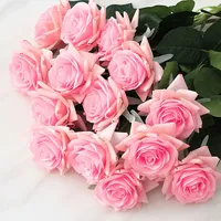 Real Touch Rose Kunstbloemen Bruiloft Decor Latex Rose Bruidsboeket Feesttafel Bloemstuk Thuis Kamer Decoratie