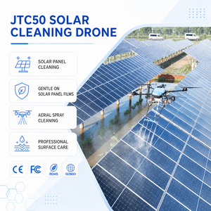 Drone de nettoyage de panneaux solaires, équipement de lavage de modules solaires industriels, machine d'entretien photovoltaïque pour fermes solaires - Product Image 1