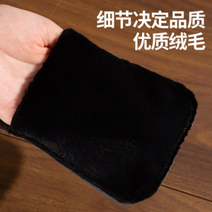 Shoe Polishing Glove Soft Velvet Material For Leather Shoe Care Cleaning Waxing Oiling Dust Removal Portable Gentle Durable - Product Image 1