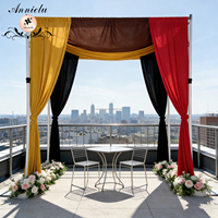 ANNIELU Panneau de fond de scène en polyester et élasthanne extensible dans 4 directions, coloré, pour mariage, événement, fête, décoration de scène