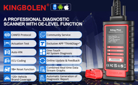 KINGBOLEN Ediag Plus Scanner de diagnostic automobile OBD OBD2 Outils CANFD Protocole TOUS Système de codage ECU Test actif 16 Reset