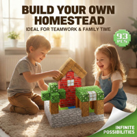 AiJH 93PCS DIY Blocs de construction Cubes Sensory Educational Building Blocks Set Tiles Kids Build Cubes STEM Game Toys