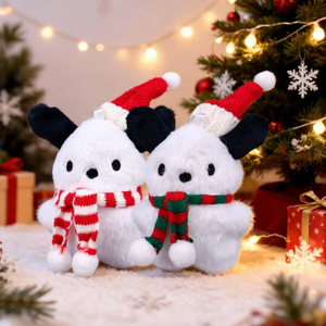 Ready to Ship Christmas Puppy Plush Keychain Toy Plush Toys 4inch Stuffed Animal Toys Soft <b>Claw</b> <b>Machine</b> Toys for <b>Kids</b> Party Bag - Product Image 1