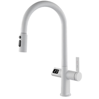 Robinet de cuisine intelligent à capteur infrarouge, capteur tactile, robinet de cuisine moderne en acier inoxydable, robinet de cuisine extractible