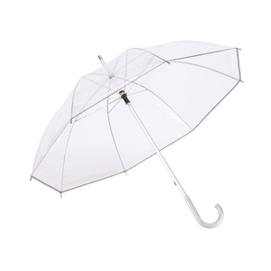 Parapluie de pluie transparent à bulles pour femme, personnalisé, ouverture manuelle, en POE, baleines en alliage, vente en gros, usine chinoise - Product Image 1