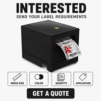 Imprimante thermique de bureau bicolore pour étiquettes, 203 dpi, sans ruban, avec encre rouge et noire pour l'impression d'étiquettes de prix au détail