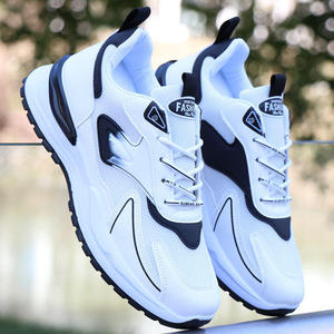 Chaussures de course sportives d'été pour hommes, baskets respirantes en maille à lacets pour hommes, chaussures de marche printemps-automne - Product Image 1