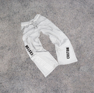 Pantalon de survêtement décontracté en coton épais pour hommes avec cordon de serrage taille élastique coupe ample respirant et écologique XL disponible - Product Image 4