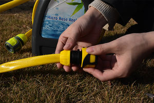 Juego de conectores rápidos de manguera de jardín a presión de plástico de 12mm, Conector de agua suave para exteriores, Material ABS y PP para exteriores, 1/2 "de diámetro - Product Image 3