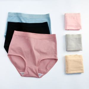 棉质内衣女高腰裤内衣舒适纯色加大码内裤<span class=keywords><strong>m</strong></span>-xxl - Product Image 2