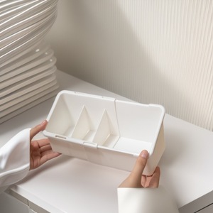 Adjustable Desktop Cosmetic Storage Box PP Material Multi Functional <b>Makeup</b> Organizer for <b>Dressing</b> <b>Table</b> Vanity - Product Image 1