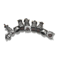 Connecteurs série PM 2 Modèles 2PM24 2RMT24 4 7 19 24 32 broches IP67/IP68 en aluminium moulé sous pression