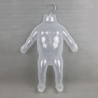 Mannequin de présentation pour maillots de bain d'enfants en plastique noir et blanc, avec crochet de suspension, pour vêtements de bébé - Vente en gros