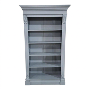Classic Style Solid Wood Cabinet with Open Shelves for Living Room Made in Indonesia - Product Image 1