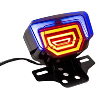 Feu arrière CG125 pour Philippines, guide de lumière modifié TMX155, feu stop LED avec clignotant séquentiel