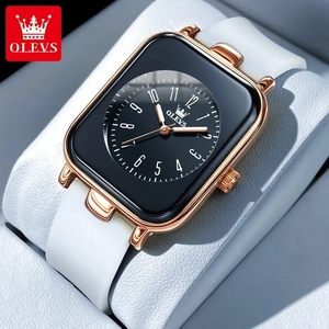OLEVS 9961 Montre pour Femme Simple Élégant Montres à Quartz Étanche Noir <span class=keywords><strong>Bracelet</strong></span> en Silicone Lumineux <span class=keywords><strong>Bracelet</strong></span> Relogio Feminino - Product Image 2