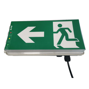 Señal de Salida de Emergencia a Prueba de Explosiones ATEX IECEx ABS, Letras Verdes con Símbolo de Persona Corriendo y Flecha, Luz de Salida de Emergencia de 3w, Montaje en Pared - Product Image 1