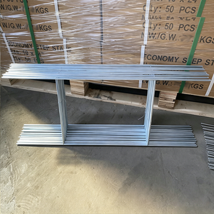 Best Seller 10"x30" H Wire Stakes 9 Gauge Galvanized Yard Sign Frame For Coroplast Boards Real Estate Open House Signs - Product Image 5