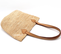 D Nouveau Simple Fashion Style Raphia Paille Crochet Seau Sac Dame Sac À Main Usine pour Dame