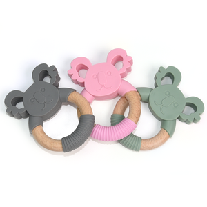Koalae <span class=keywords><strong>anneau</strong></span> de <span class=keywords><strong>dentition</strong></span> en Silicone sans BPA pour bébé, jouets amusants, pendentif de <span class=keywords><strong>dentition</strong></span>, Animal de dessin animé - Product Image 6