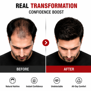 Toupee de Cabello Humano para Hombre de Alta Calidad, Ultrafino de 0.02-0.03mm, 100% Cabello Remy Indio Real, Base Completa de PU NG - Product Image 4