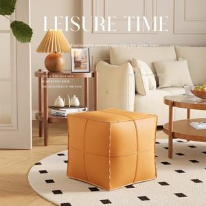 Özel PU deri Dundun ev yastık için eski giysi oyuncaklar için Futon saklama torbaları balkon oturma odası tek kullanımlık depolama - Product Image 1