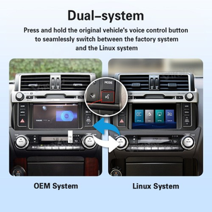 Boîtier décodeur Viknav Linux pour Toyota Prado 2014-2021, mise à niveau stéréo avec CarPlay sans fil et Android Auto, rétrofit d'écran OEM. - Product Image 4