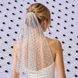 Tissu en maille nylon à pois floqués, maille à pois brillants, tissu à pois pour robes de mode féminine - Product Image 2