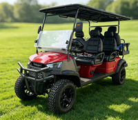 Voiturette de golf électrique pour 6 personnes, modèle surélevé, voiture de tourisme électrique pour hôtel, villa et parcours de golf