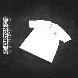 T-shirt à manches courtes à col rond pour homme, coupe ample, logo imprimé personnalisé, mélange polyester/coton, impression sérigraphique sur le devant - Product Image 4