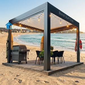 Pergola <span class=keywords><strong>di</strong></span> Lusso Sweet Home in Alluminio per Esterni con Tetto a Lamelle Motorizzato, Tenda Parasole Impermeabile per <span class=keywords><strong>Giardino</strong></span> - Product Image 1