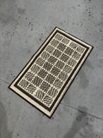 Tapis rectangulaire en polypropylène tufté jacquard, avec envers en latex antidérapant, lavable en machine, pour la maison et le salon