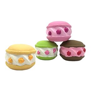 2023 <span class=keywords><strong>biscotti</strong></span> di amaretto in lattice di gomma all'ingrosso squeaky dog pet squeaky chew cake toys - Product Image 1