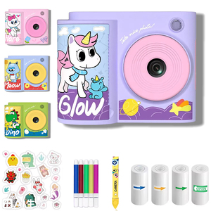 <span class=keywords><strong>Appareil</strong></span> <span class=keywords><strong>photo</strong></span> instantané pour enfants L8 DIY, prise en charge de l'enregistrement vidéo HD avec micro, lecteur MP3, imprimante thermique, jouet pour enfants pour cadeaux de Noël - Product Image 1