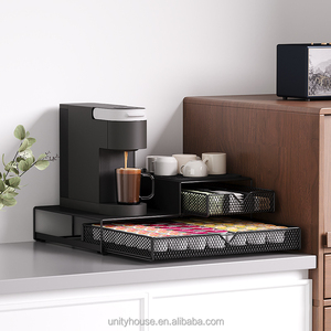 Pull Out <strong>Coffee</strong> Bar Station Organizer with Storage Drawer for <strong>Keurig</strong> K Cup and <strong>Coffee</strong> <strong>Pods</strong> - Product Image 2
